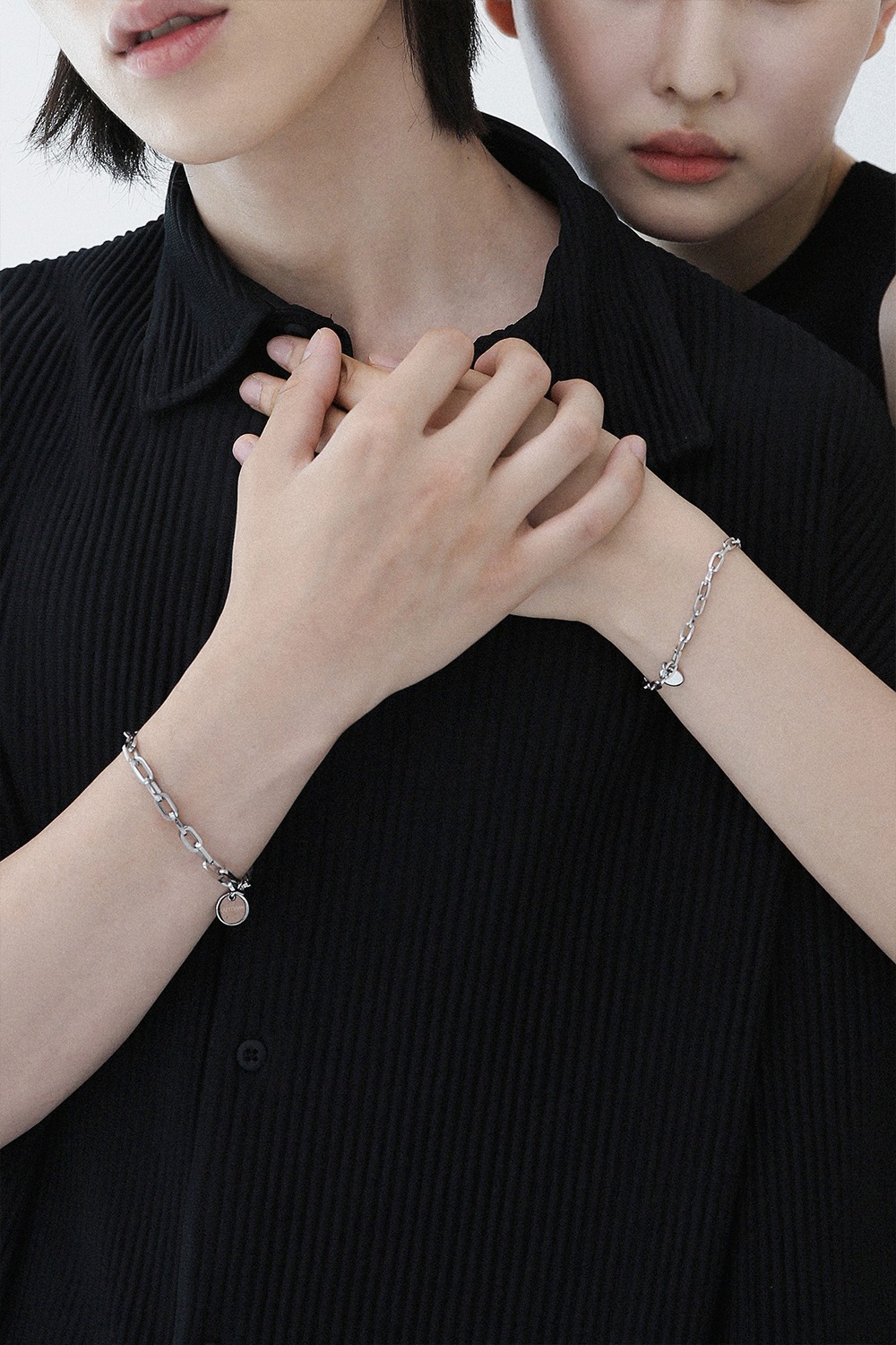 clip chain couple bracelet B023