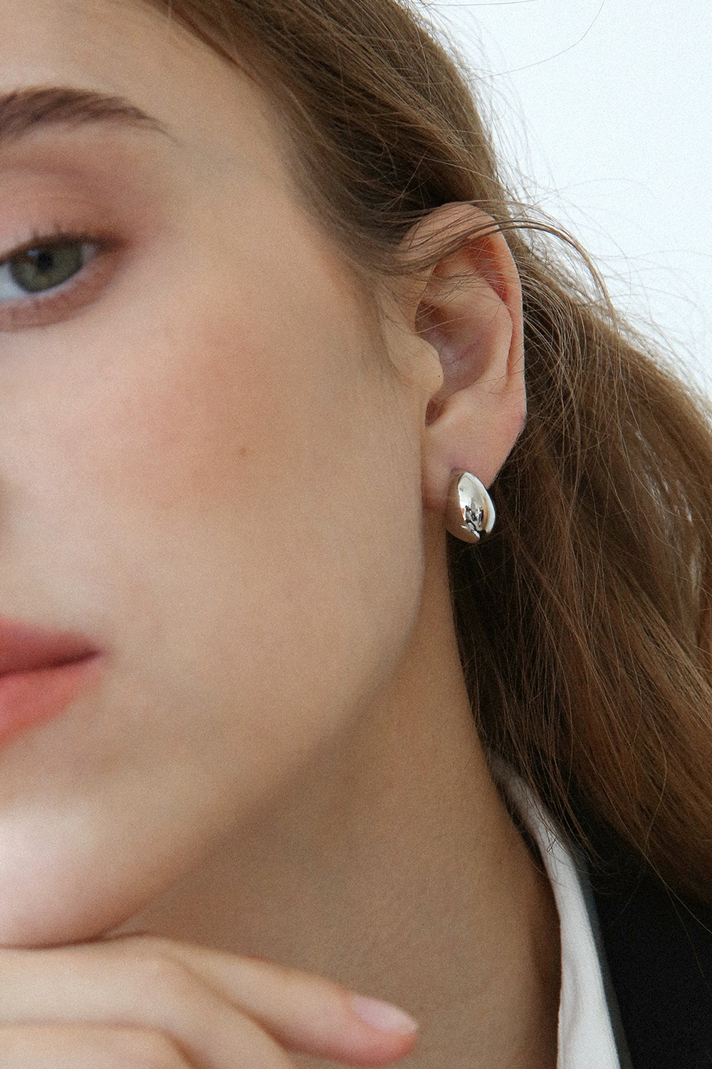 [김하늘,한채희,최윤영]simple bold ring earring E039
